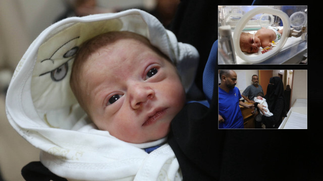 Terör örgütü İsrail saldırısına ölen Gazzeli annenin karnındaki bebek kurtarıldı
