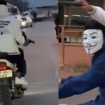 Motosiklete bindiler, çevreye korku dolu anlar yaşattılar